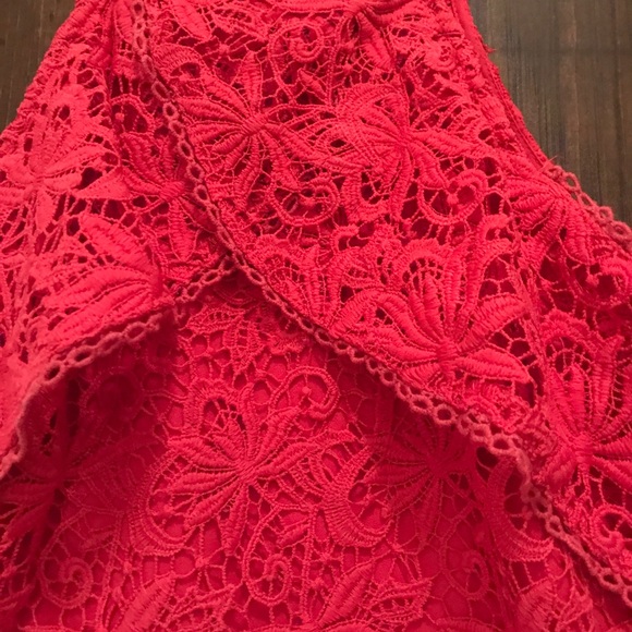 🆕 J.O.A. Pink/Coral Lace Cocktail Dress - Wedding - Picture 8 of 8